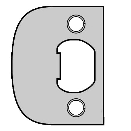 Kwikset Square Corner Full Lip Strike Antique Brass Finish 83437-5
